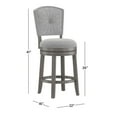 thumbnail image 4 of Hillsdale Furniture Santa Clara II Swivel Counter Height Stool, Antique Gray, 4 of 16