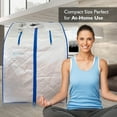 thumbnail image 6 of SereneLife Portable Infrared Home Spa 1 Person Steam Sauna with Foot Heating Pad, 6 of 8