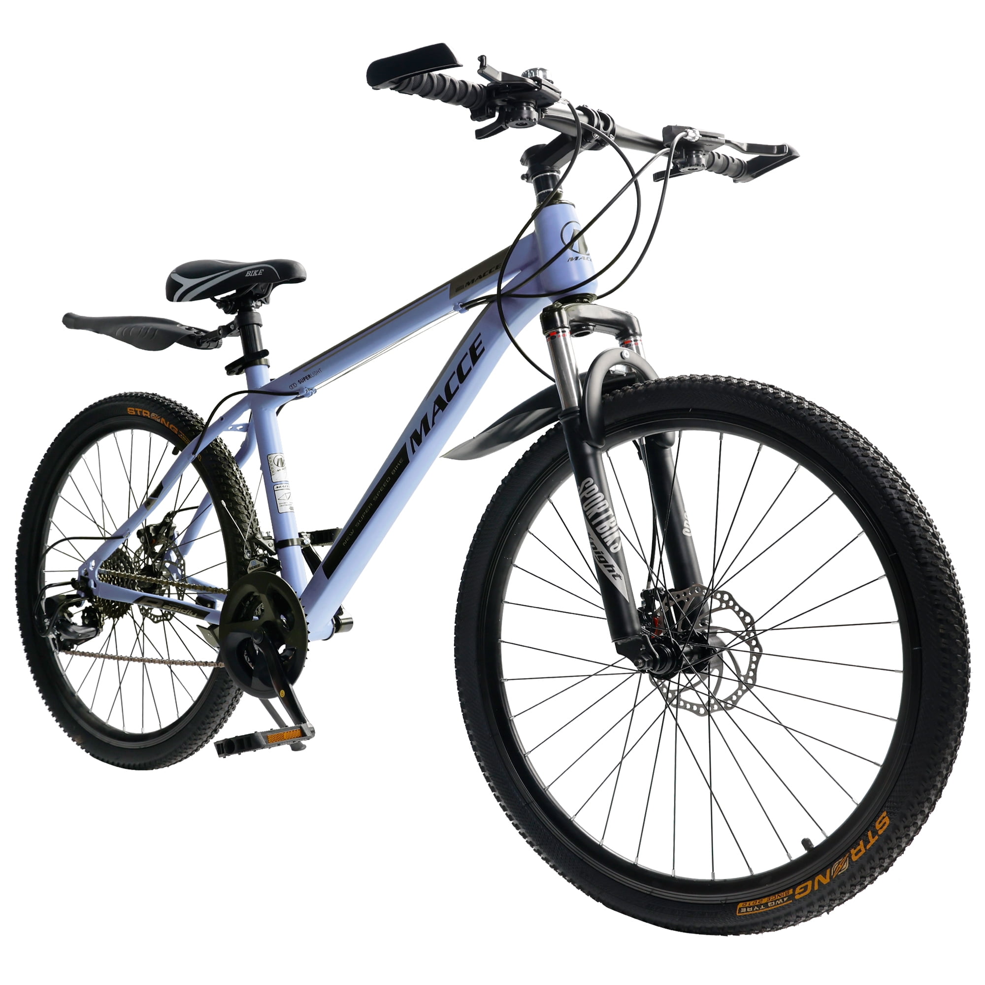 ARTUDATECH Mountain Bike 26 Inch for Adult, 27-Speed Dual Suspension High-Carbon Steel MTB Bicycle, Dual Disc Brake Bikes for Men Women, Silver, Blue, Gray and Red Sansujyuku sansujyuku.com