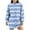 Blue, variant on Kaemgyyd Women's Casual Sweatshirt Dress Crew Neck Long Sleeve Mini Pullover Dress Fashion Loose Stripe Dresses