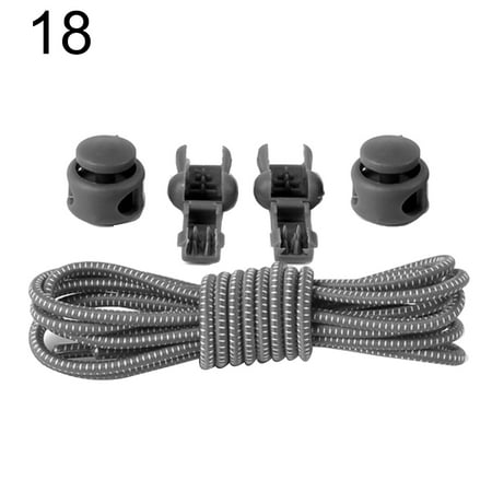 

COOLL 100cm No Tie Shoelaces Stretching Lock Lace Locking Sneaker Elastic Shoe Laces