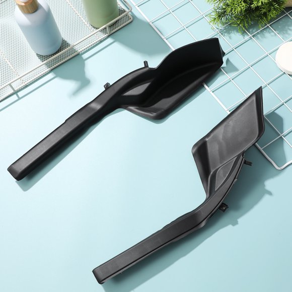 unbranded 1Par Cubierta De Moldura Para De Limpiaparabrisas Delantera En Plástico ABS Negro Para Auto
