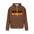 thumbnail image 4 of Mens Hoodies Long Sleeve Drawstring 2026 Print Happy-New-Year Pullover Tops Loose Stylish Sweatshirts With Pocket (L, Brown-H), 4 of 5