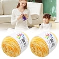 thumbnail image 2 of Under 10 DIY Knitting DIY 2pc Crochet Kit Yarn 5 of Rainbow Cotton Crochet DIY Sweater Scarf Line Cotton Wool Thread Cozy Cotton Wool Knitting Braided DIY Crochet, 2 of 9