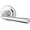 Silver, variant on Baldwin ENFEDTRR150 Federal Single Cylinder Keyed Entry Door Lever Set - Nickel