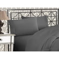 thumbnail image 1 of Microfiber Three Line Embroide Softest Piece Bed Sheet Set Wrinkle and Fade Queen, 1 of 7