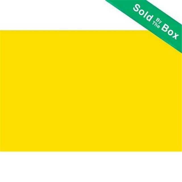 Bazic Boîte de 25 Panneaux de Mousse Jaune 20" X 30"