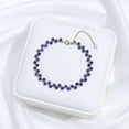 thumbnail image 1 of Natural Stone Tourmaline Bracelet on Hand For Women Jewelry Party Wedding Luxury Gift  AmethystSet Handmade, 1 of 27
