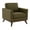 Green, variant on Leisuremod Chester Modern Faux Leather Armchair With Birchwood Base Contemporary Living Room Accent Armchair (Black)