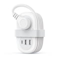 thumbnail image 2 of ORICO Pocket Power Strip for Travel, 5 in 1 Extension Cord with 2 AC Outlets 2 USB-A and 1 USB-C Ports, 3.7 ft Flat Plug Wrapped Around Power Strip for Cruise Office, Hotel, Home(White), 2 of 9