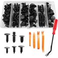 thumbnail image 1 of Yazoeia 146PCS Car Retainer Clips, 6 Popular Sizes Nylon Auto Push Pin Rivets Set with Fastener Remover, Trim Panel Fender Bumper Shield Fasteners, Push Retainers Clip Replacement Kit CJC912-115873, 1 of 6