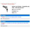 thumbnail image 2 of Ignition Lock Cylinder - Compatible with 1982 - 1992 Chevy G20 1983 1984 1985 1986 1987 1988 1989 1990 1991, 2 of 2
