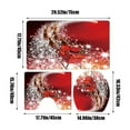 thumbnail image 4 of Cheapark 3-Piece Christmas Bathroom Mat Set - Non-Slip Bath Rugs, Shower & Toilet Cover, Soft Absorbent Flooring Accessories, Festive Home Decor, 4 of 6