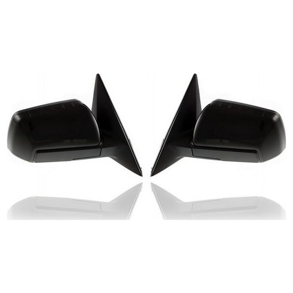 Door Mirror - Compatible/Replacement for '10-11 Kia Soul Exclaim/Sport - Powered, Heated, Unpainted - Pair, Left Driver   Right Passenger Set - 876202K340, 876102K340