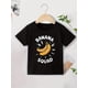 thumbnail image 4 of Banana Squad Youngsters' Bright Orange T-Shirt - Fun Graphic Print, Soft Polyester Blend, Short Sleeve, Round Neck Casual Summer Top for Boys & Girls, 4 of 7