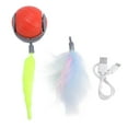 thumbnail image 2 of Juguete Automático Para Gatos, Pelota Giratoria Recargable Por USB, Juguete Interactivo Inteligente Con Luces LED De Arcoíris Para Tu Mascota., 2 of 7