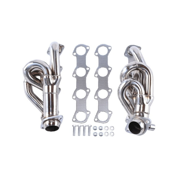 BATONECO PERFORMANCE Manifold Header for Ford 1997-2003 F-150 F250 4.6L V8 Stainless Steel Shorty