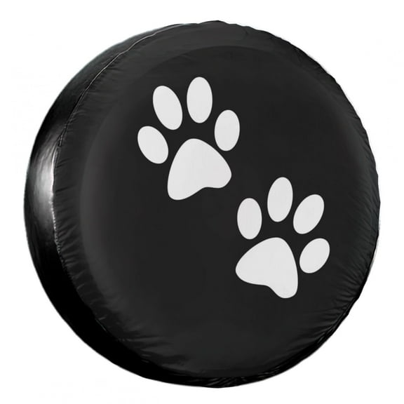 KAKALAD Paw print 022 Spare Tire Cover Universal Car Vehicle Tools For Rv SUV Truck Camper Travel Trailer Accessories Buckle 14” Inch