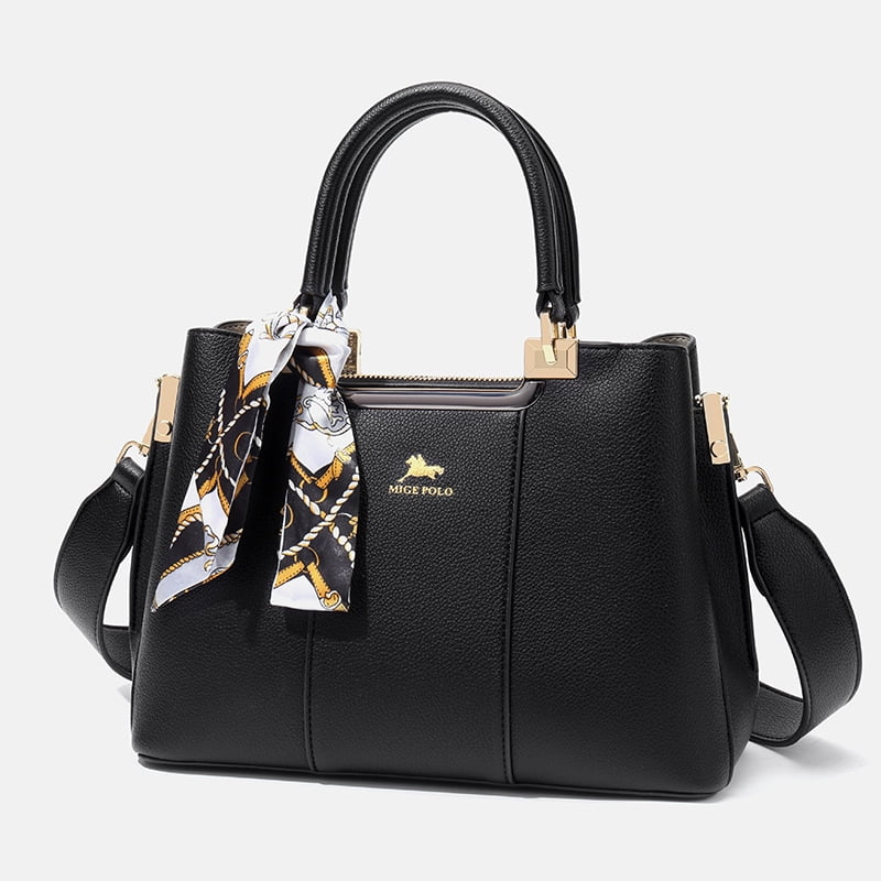 Unbranded Sacs Portes Main Femme Mode Impression Sac A Main Cabas Sacs Portes Epaule Sacs Bandouliere Noir Black
