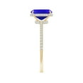 thumbnail image 3 of Angara Natural 1.6 Ct. Tanzanite with Diamond Classic Ring in 14K Yellow Gold for Women (Ring Size: 3), 3 of 9