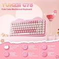 thumbnail image 2 of Teclado Mecánico Inalámbrico YUNZII C75 con Distribución 75% y RGB, 2 of 9