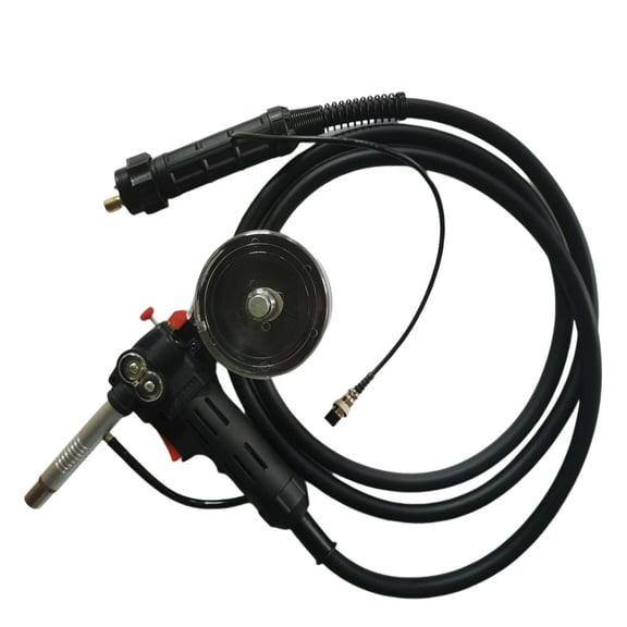 Euro Adpator MIG Welder Spool Gun Wire Feed DC24V with 9.8ft Cable MIG Welding Gun