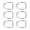 Silver, variant on BIMZUC 20 Pcs Metal D Rings for DIY Leathercraft Hardware, Heavy Duty D Shaped Buckle for Backpacks Handbags Belts Collars, 1x1 Inch / 25x25 mm, Silver