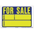 Hy-Ko 9” x 12” Auto for Sale Static Yellow Cling Sign, Vinyl Peel and ...