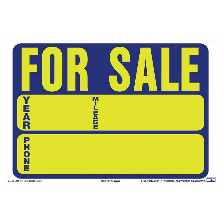 hy-ko-9-x-12-auto-for-sale-static-yellow-cling-sign-vinyl-peel-and-stick-removable-text-box-walmart-com