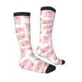 thumbnail image 3 of Bingfone Compression Socks For Women And Men Long Socks For Running Athletic Cycling Nurse-Kawaii Pigs, 3 of 9