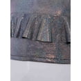 thumbnail image 5 of TSSOE Kids Girls Sparkly Metallic Ruffle Modern Hip Hop Jazz Ballet Dance Vest Stage Performance Tank Crop Tops Dancewear Black 10-14, 5 of 6