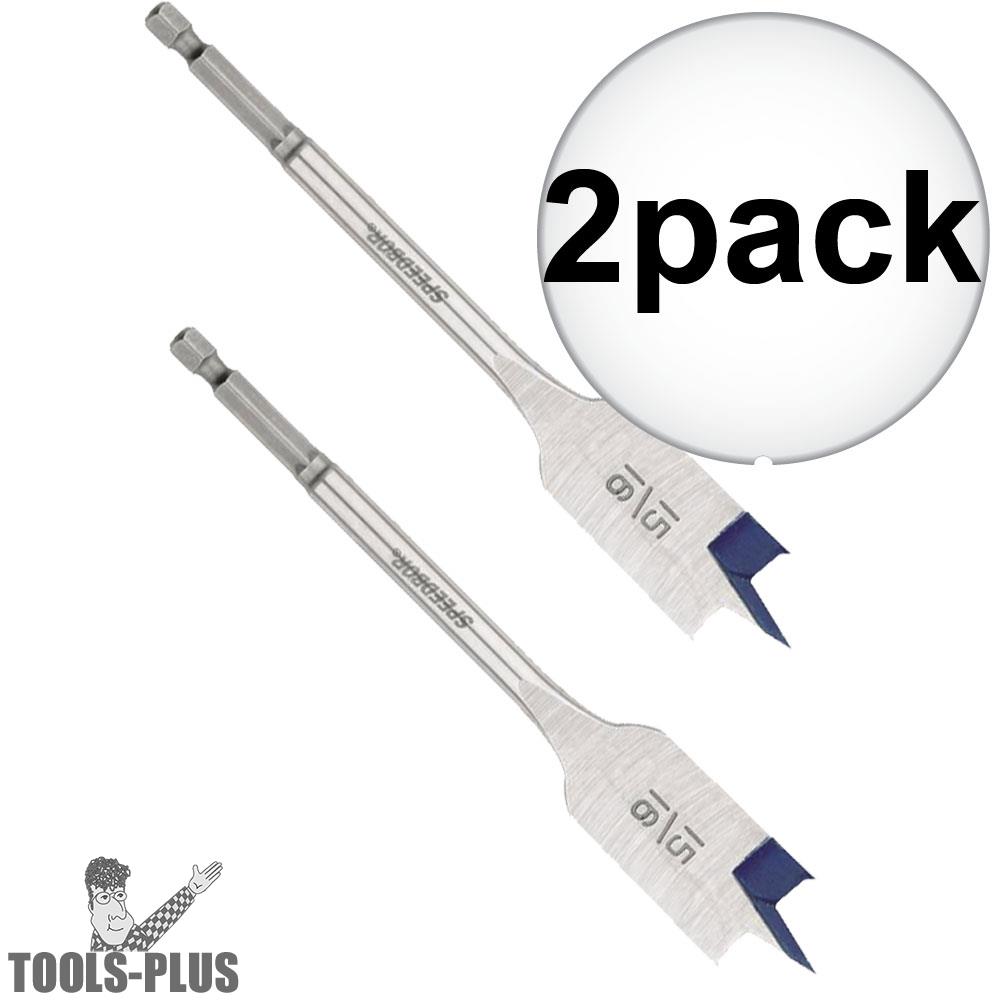 Irwin 88815 2 Pk 15//16 Inch Speedbore-2000 Flat Spade Drill Bit.