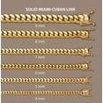 thumbnail image 5 of Womens Chain - Solid Miami Cuban Link 10K/14K Gold, 5 of 7