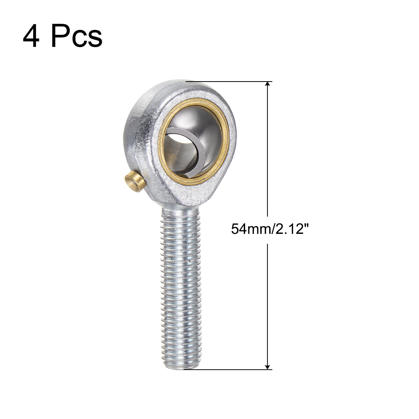 Unique Bargains Male Rod End Bearing Bore and Right Hand Thread 4 Pcs 59mm