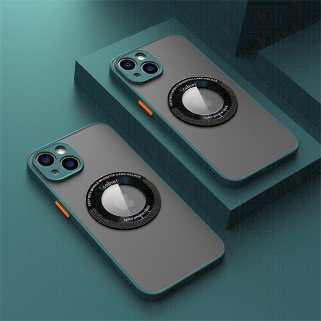 Funda magnética mate de lujo para carga inalámbrica Magsafe, carcasa a prueba de golpes para iPhone 14, 13, 12, 11 Pro Max Mini Fivean unisex