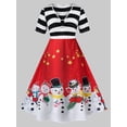 thumbnail image 1 of Además del muñeco de tamaño de impresión de Navidad en forma y vestido de la llamarada de la vendimia Rosegal Suéteres Cárdigans, 1 of 5