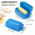 thumbnail image 7 of Soul Creat Plastic Butter Dish with Lid and Spreader, Blue, 7 of 7