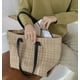 thumbnail image 4 of Bolso de hombro grande para mujer JAMW Bolso de trabajo diario para La escuela 1PC-KHAKI Sencillez, 4 of 5