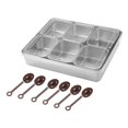thumbnail image 2 of Caja de especias Soledad Contenedor de aperitivos Servidor de condimentos Inoxidable, 2 of 10