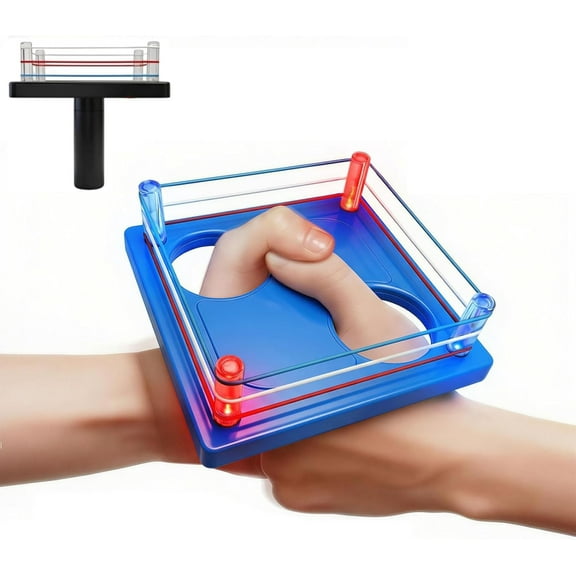 Electronic Thumb Wrestling Ring Game with Lights & Sound - Interactive Party Game for Adults & Teens, Portable Fun for Family Gatherings, Travel & Gifts (1pcs-L)