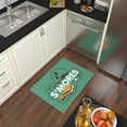 thumbnail image 4 of Ottomanson Hershey Smores Logo Machine Washable Non-Slip Rubberback 2x3 Area Rug, 2'3" x 3', Green, 4 of 7