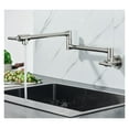 thumbnail image 2 of Black Rotated Kitchen Sink Cold Water Tap Faucet Solid Brass Basin Sink Swivel Faucets Wall Mounted Pot Filler Faucet ,Easy to Install, 2 of 7