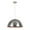 Satin Nickel, variant on Aspen Creative 61040-3 Adjustable One-Light Hanging Pendant Ceiling Light, Transitional Design in Satin Nickel Finish, Metal Dome Shade, 17 3/4" Wide