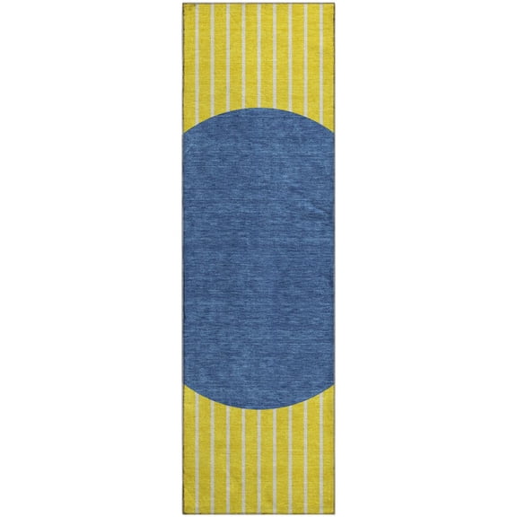 Dalyn Rugs Premium Machine Washable Mayfield AMF994 Yellow 2'3" x 7'6" Runner Rug