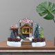 thumbnail image 5 of Navidad invierno nieve paisaje pueblo casa tienda con accesorios de Navidad hogar Festival vacaciones decoración para perfecl Casa de miniaturas de resina, 5 of 8