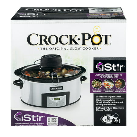 Crock-Pot 6-quart iStir Automatic Stirring Slow Cooker - Walmart.com