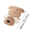 thumbnail image 3 of YATAV Snuggly Super Flopsie Big Dog Scruff Stuffed Animal - Large Size for Giant Cuddles - Plush Dog Pillow Perfect for Decorating Rooms and Birthday Gifts - Brown 24 Inches, 3 of 8