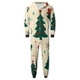 thumbnail image 6 of Odeerbi Christmas Onesie Pajamas for Family Holiday Sleep Jumpsuit Long Sleeve Family Christmas Pajamas Matching Sets Dad Printed Loungewear Jumpsuit Sleepwear Xmas PJs Set Red, 6 of 7