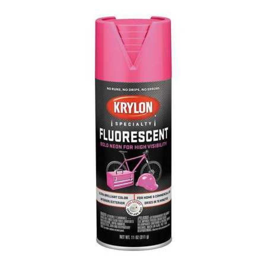 Krylon Fluorescent Spray Paint, Yellow, 11 Oz.