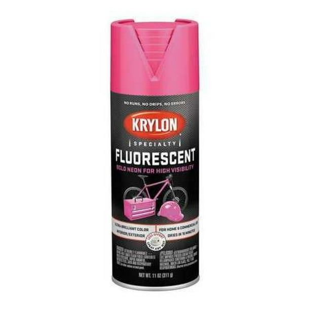 Krylon Fluorescent Spray Paint, Yellow, 11 Oz.